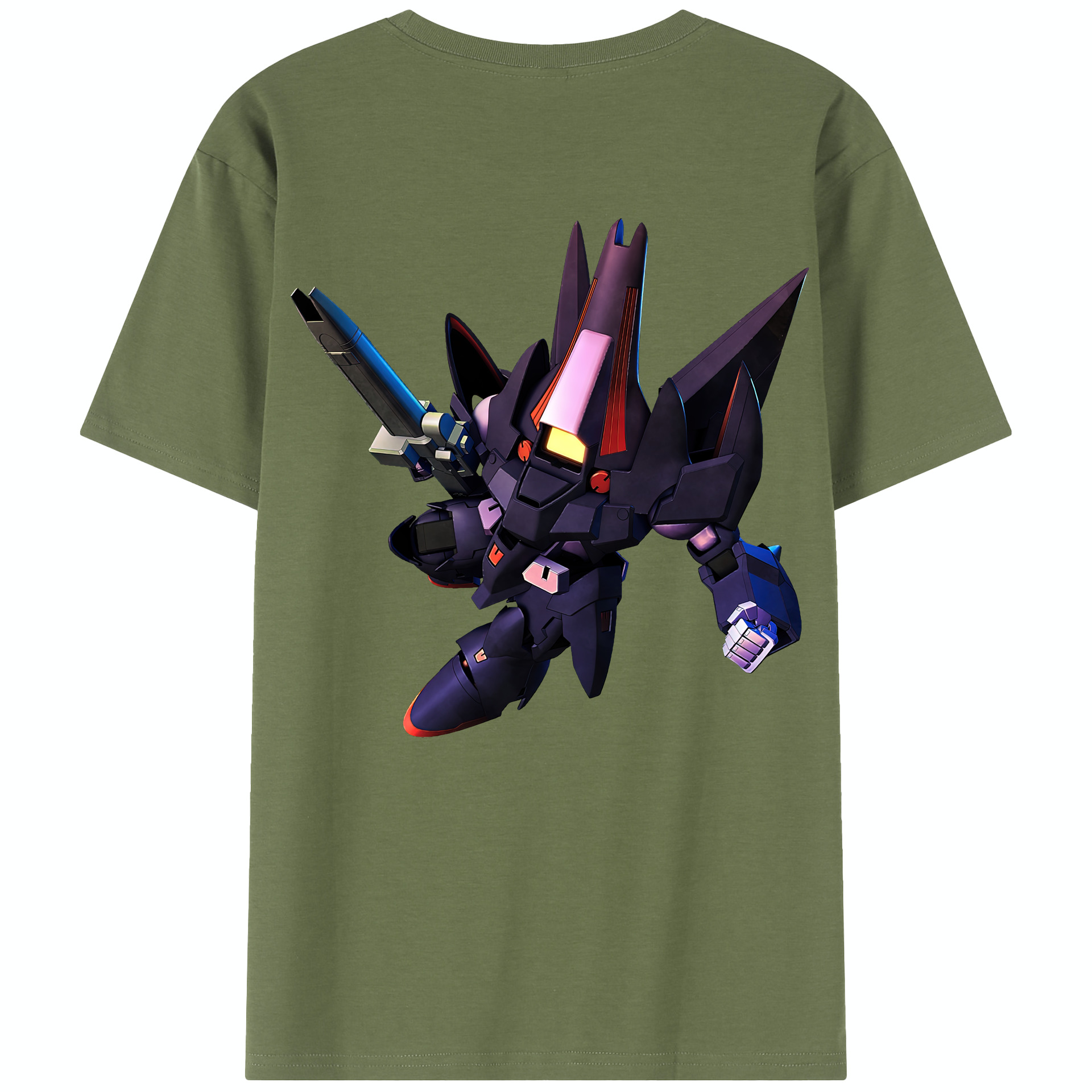 （画像用） 機動戦士ガンダム Mobile Suit Gundam 綿100％半袖Tシャツ（背面プリント）